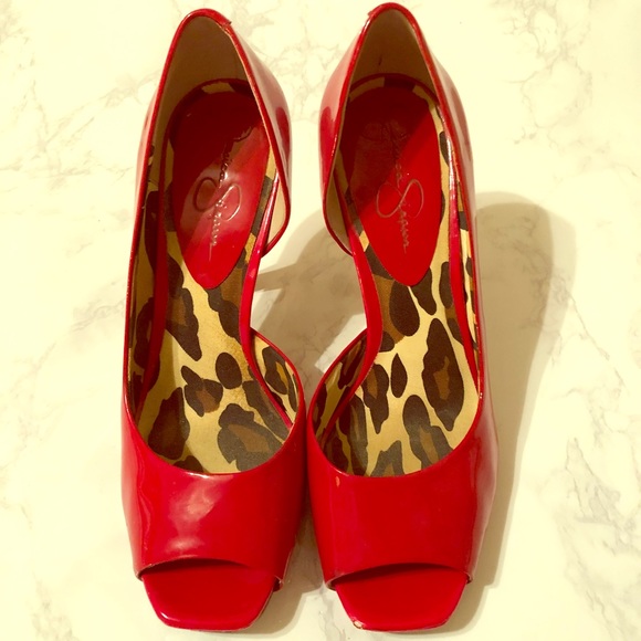 Jessica Simpson Shoes - Jessica Simpson Red Patent Leather Pumps 👠💋❤️